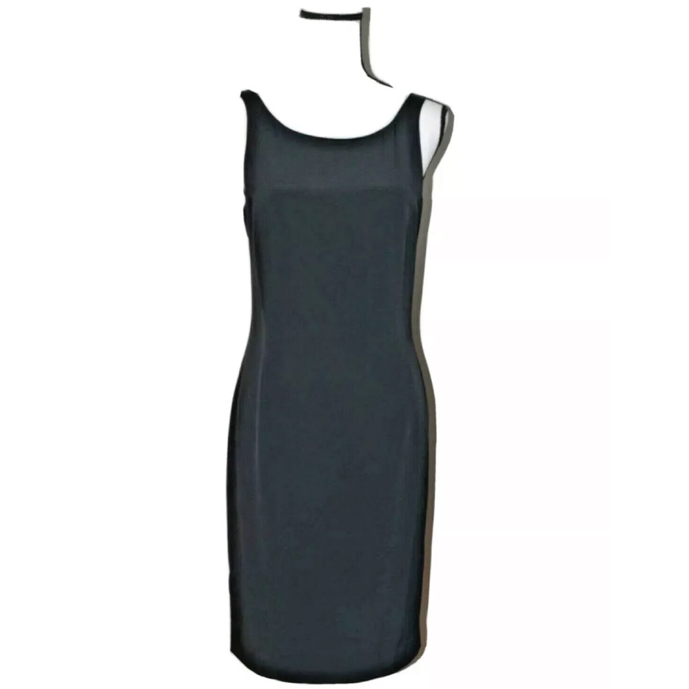 Vintage Ann Taylor Sleeveless Black Dress with Bow Size 6